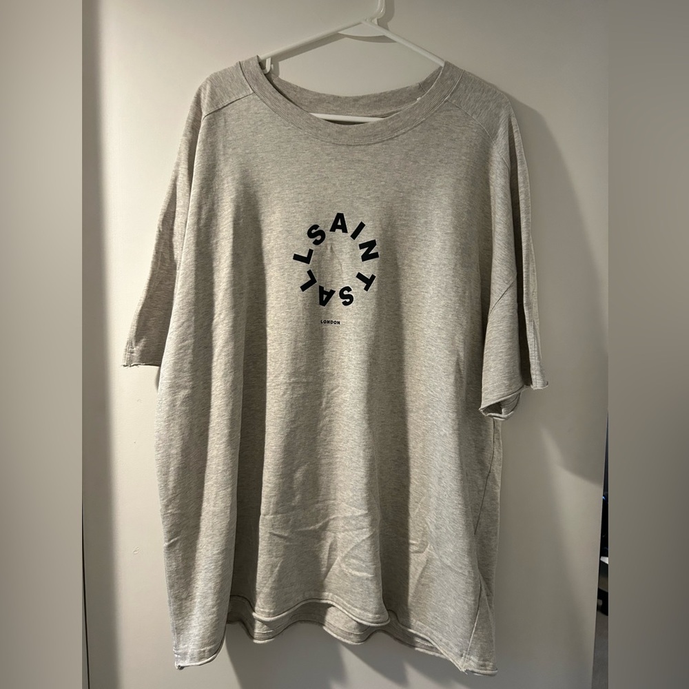 AllSaints Tierra Oversized Crew Neck Logo T-Shirt